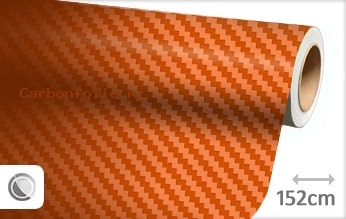 Oranje 3D carbonfolie